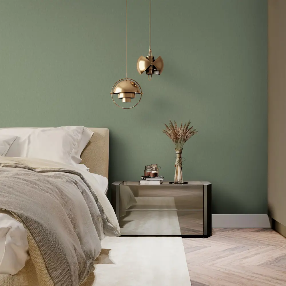 Флизелиновые обои Wallsecret Campo зеленые 1.06 м 89400494 STLM-1390598 - Вид №4