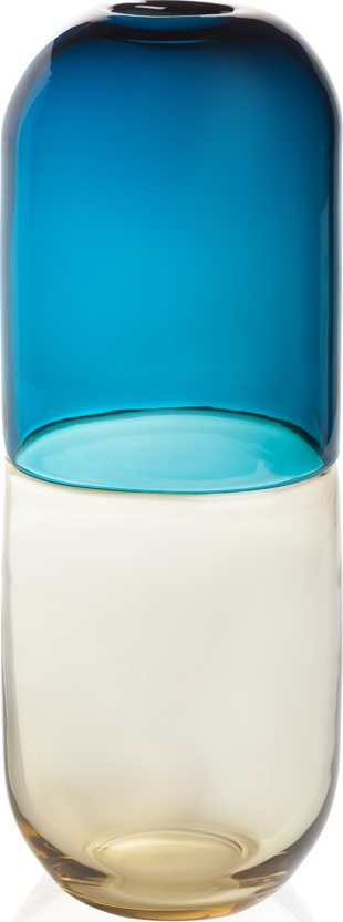 10627277 VENINI Ваза 33х11,5см "Гормоны счастья, Тестостерон" (Фабио Новембре, 2012г) Стекло 