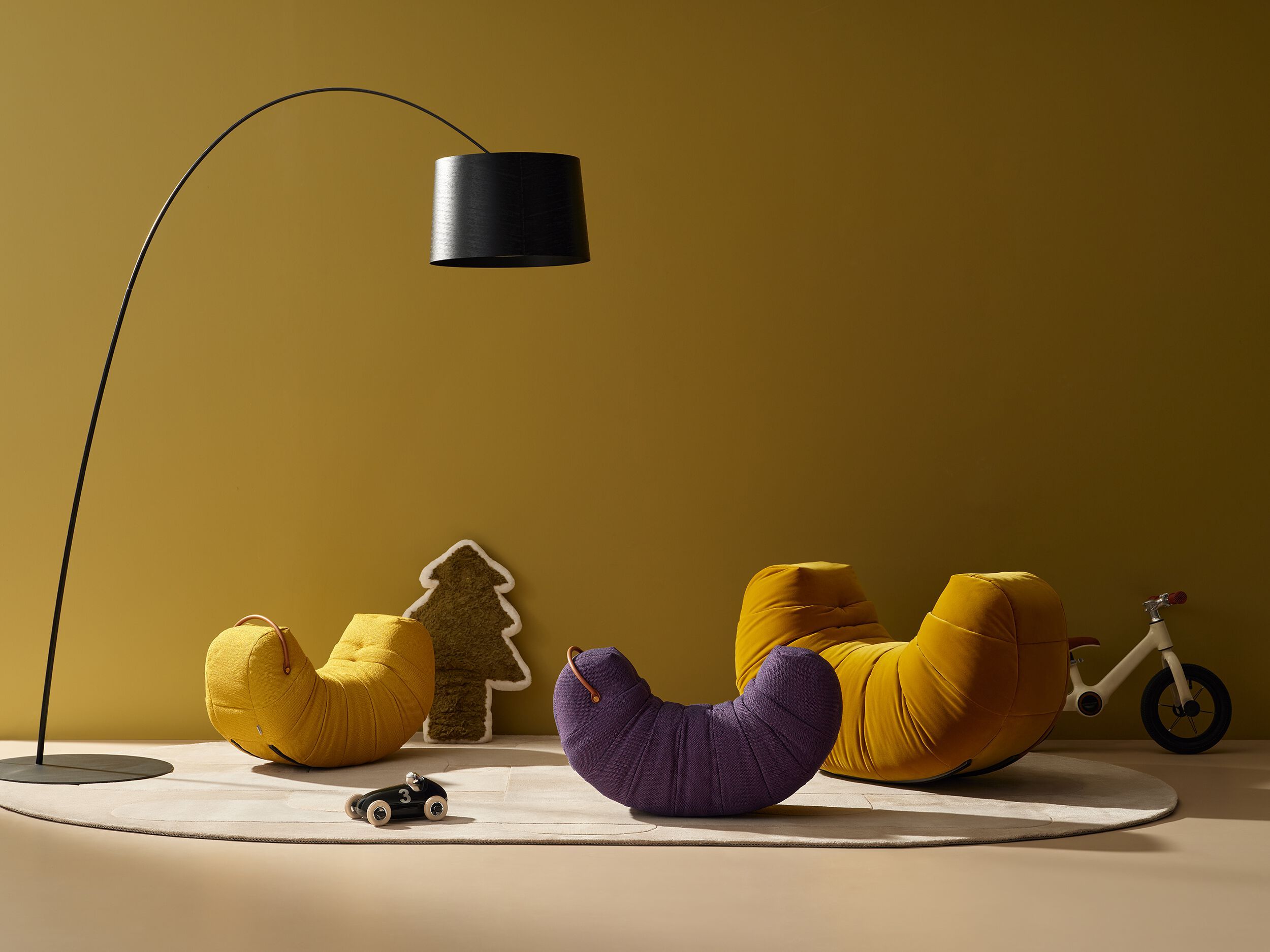 Ткань мягкий пуф HC28 maison ROLL MINI ARCH-00035573 - Вид №9