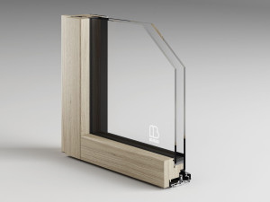 Окно из дерева и стекла