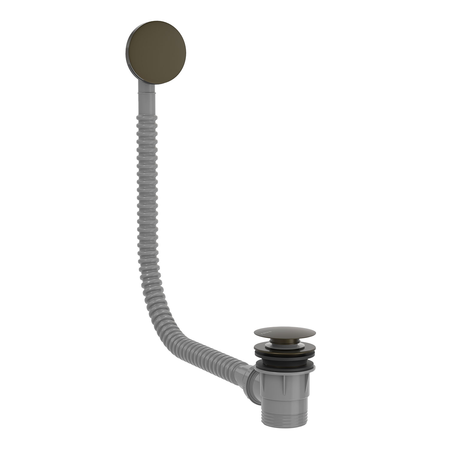 Сливной клапан Click-clack с переливом для ванны-03453420KMB TRES Drain