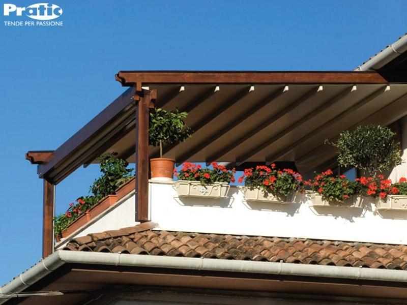 PRATIC F.lli ORIOLI Деревянная пергола с раздвижной крышкой Tecnic sun-id-1351848 - Вид №8