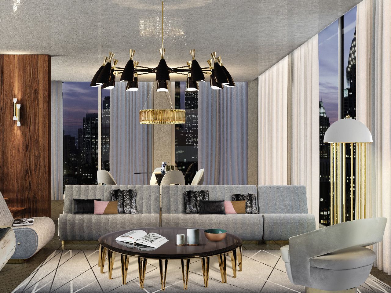 Прямоугольный ковер ручной работы из шерсти Essential Home HITCHCOCK ARCH-00117936