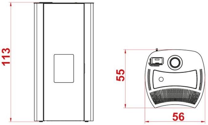 PALAZZETTI Металлическая печь на гранулах для воздушного отопления sun-id-1515369 - Вид №2