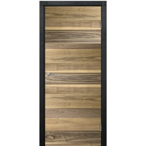 Комплект двери Loft глухая 80x200 см шпон цвет американский орех с добором 100 мм 89428554 STLM-2053793