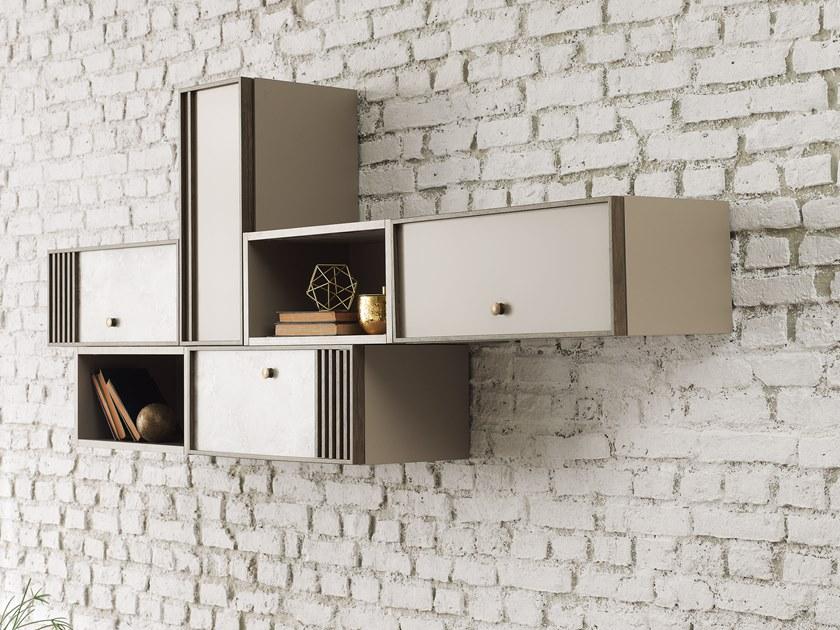 Enza Home Модульная лакированная стенка для хранения из дерева Praga sun-id-1402035 - Вид №4