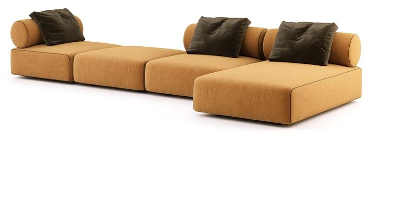 Domkapa Модульный тканевый диван с шезлонгом sun-id-1455511 - Вид №1