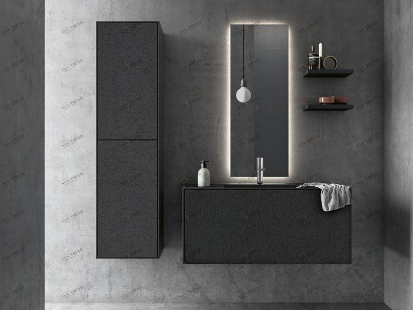 Fiora Настенная тумба под умывальник с ящиками Bloc sun-id-1492187