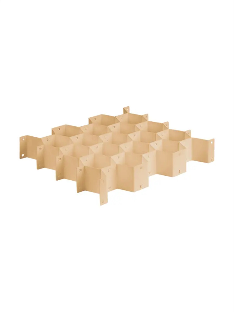 91147567 Набор разделителей для ящика 8 шт Valiant Drawer Organizer Соты 36.3x6.7 см цвет бежевый STLM-1094476