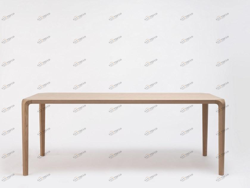 ONDARRETA Прямоугольный деревянный обеденный стол Silu sun-id-1478027