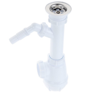 90654123 Сифон 1 1/2"х40 мм с отводом для стиральной машины STLM-0324416 AQUANT