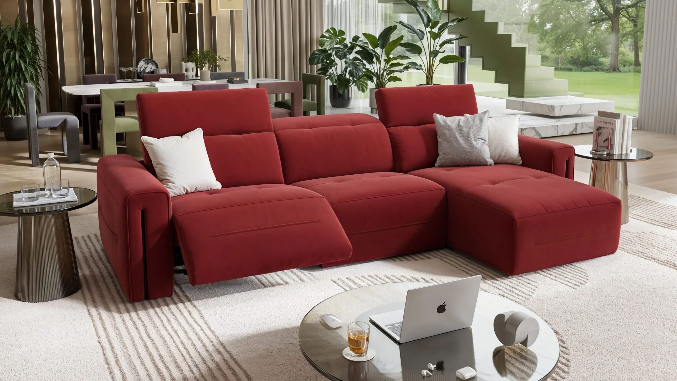 Тканевый диван с полуостровом Sofanella Канны ARCH-00035671 - Вид №2