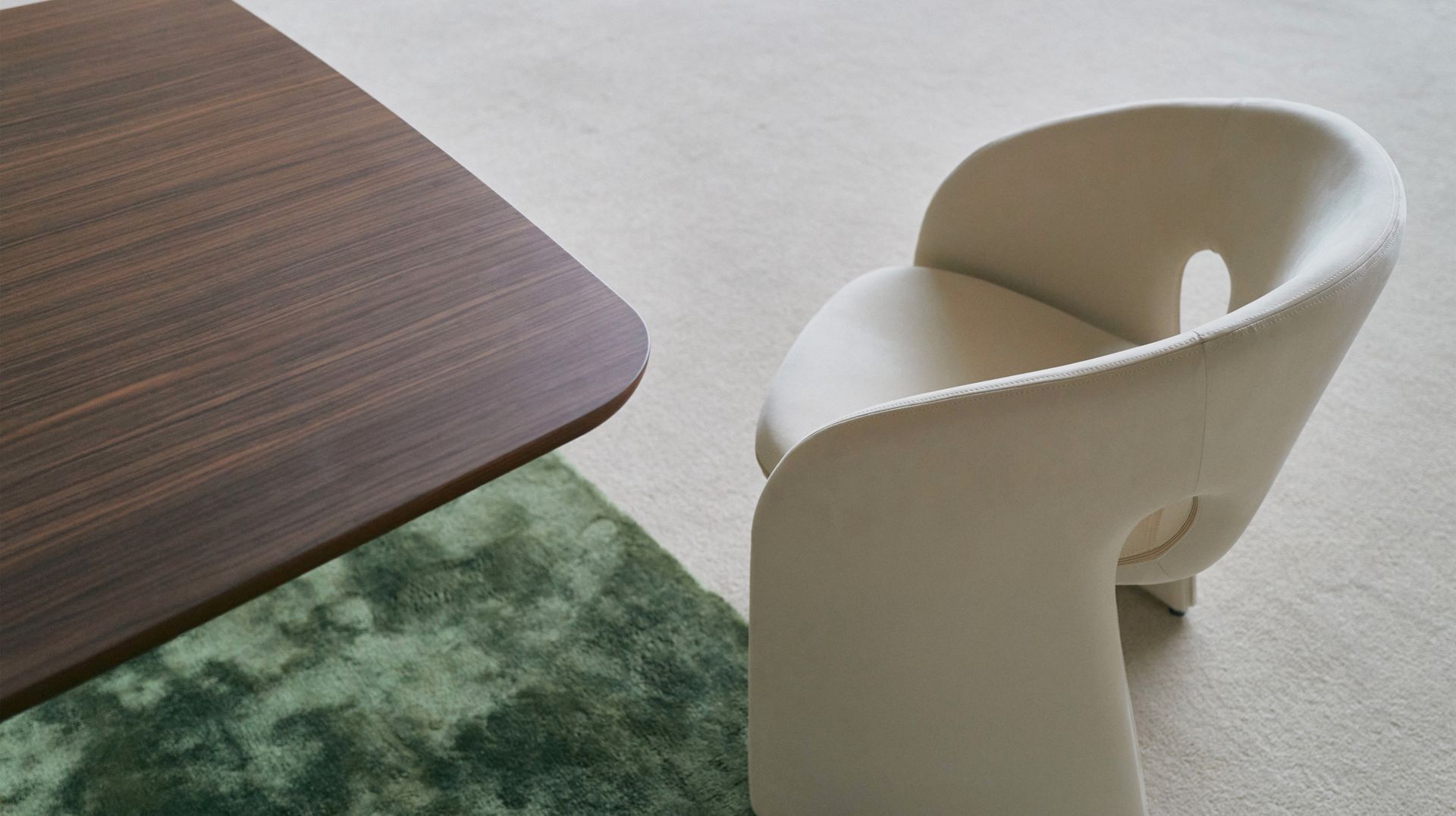 Прямоугольный стол из шпона и травертина ROCHE BOBOIS Палатин ARCH-00102746 - Вид №10