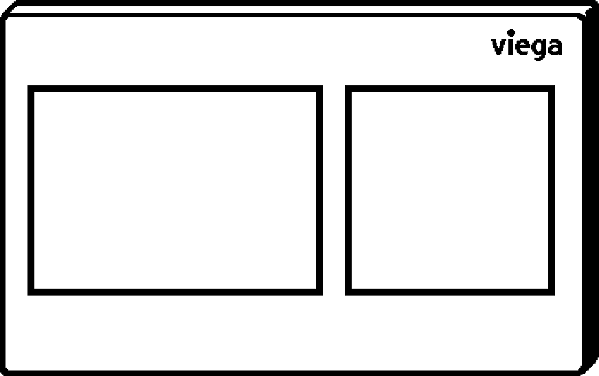 Viega Выставочный образец панели смыва Prevista для унитаза 8611.19 (773892) 773 892 - Вид №2