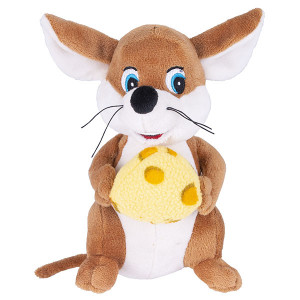S1068/18 Мягкая игрушка Мышь с сыром, 18 см. SOFTOY