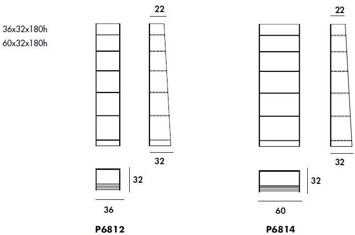 Sovet italia Отдельностоящий стеклянный книжный шкаф sun-id-1487101 - Вид №3