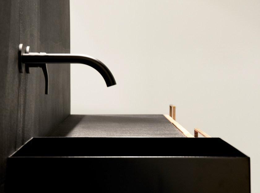 Moab80 Тумба под умывальник из дерева одинарная подвесная с дверцами Door sun-id-1503224 - Вид №2