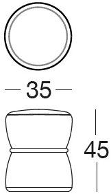 Longhi Пуф из мягкой ткани Loveluxe 2020 – sartoria collection sun-id-1371124 - Вид №3