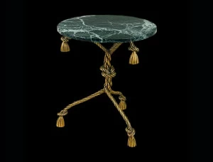 Tisserant Круглый журнальный столик из мрамора Cordage