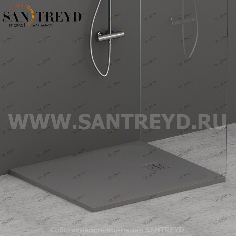 DP10090502 Душевой поддон 100х90 см цвет Агат Globo DOCCIAPIETRA Италия Ceramica Globo