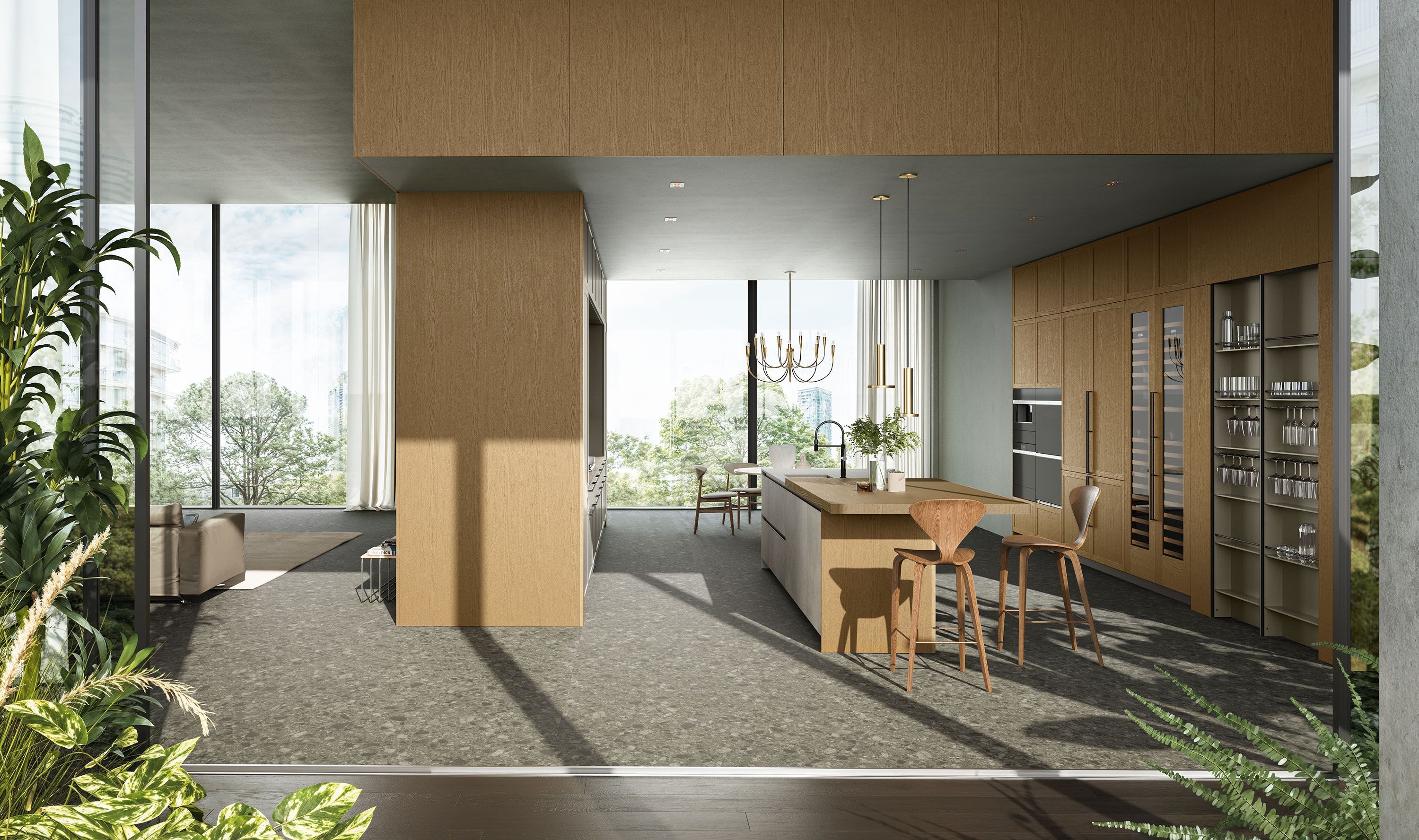 Кухня с островом Copatlife Life Projects ARCH-00043220 - Вид №1