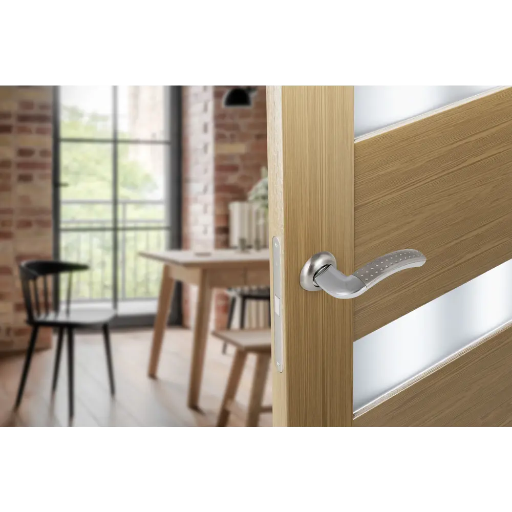 Дверные ручки EDSON для межкомнатных дверей в стиле никель 85168511 STLM-0059335 - Вид №7