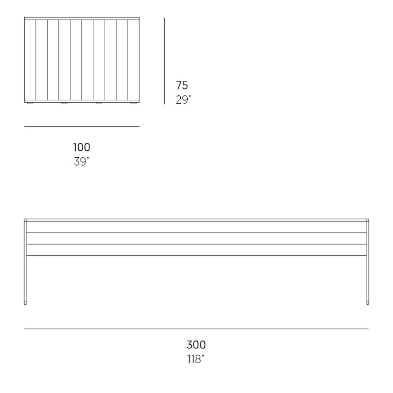 Прямоугольный анодированный алюминиевый стол GANDIABLASCO GBModular ARCH-00057207 - Вид №20