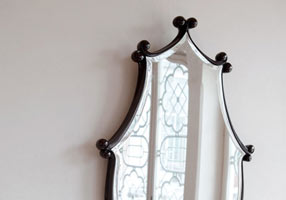 Gentry Home Адель Mirror hand carved wood frame Гавана GH103290  - Вид №1