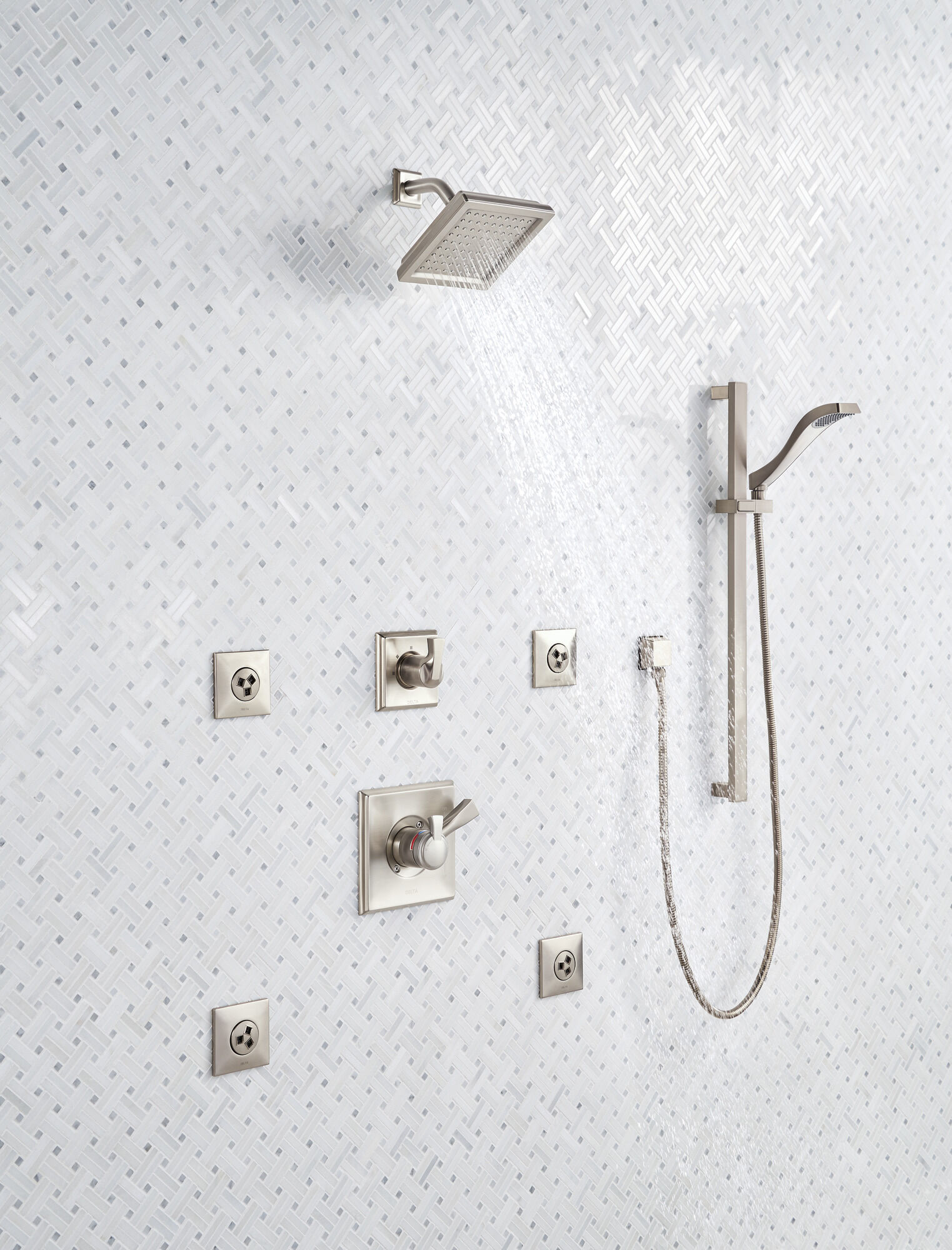 HydraChoice® Body Spray - H2Okinetic® Успокаивающая насадка-спрей Delta Faucet SH5003-SS - Вид №7