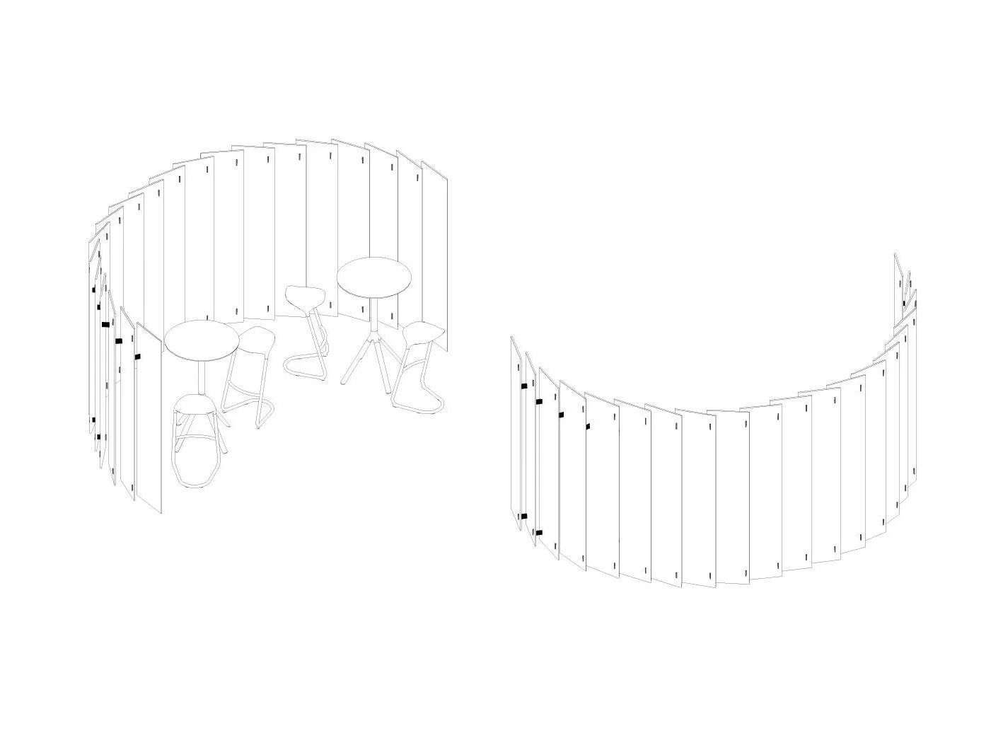 Деревянная перегородка Lapalma WOD ARCH-00000328 - Вид №2