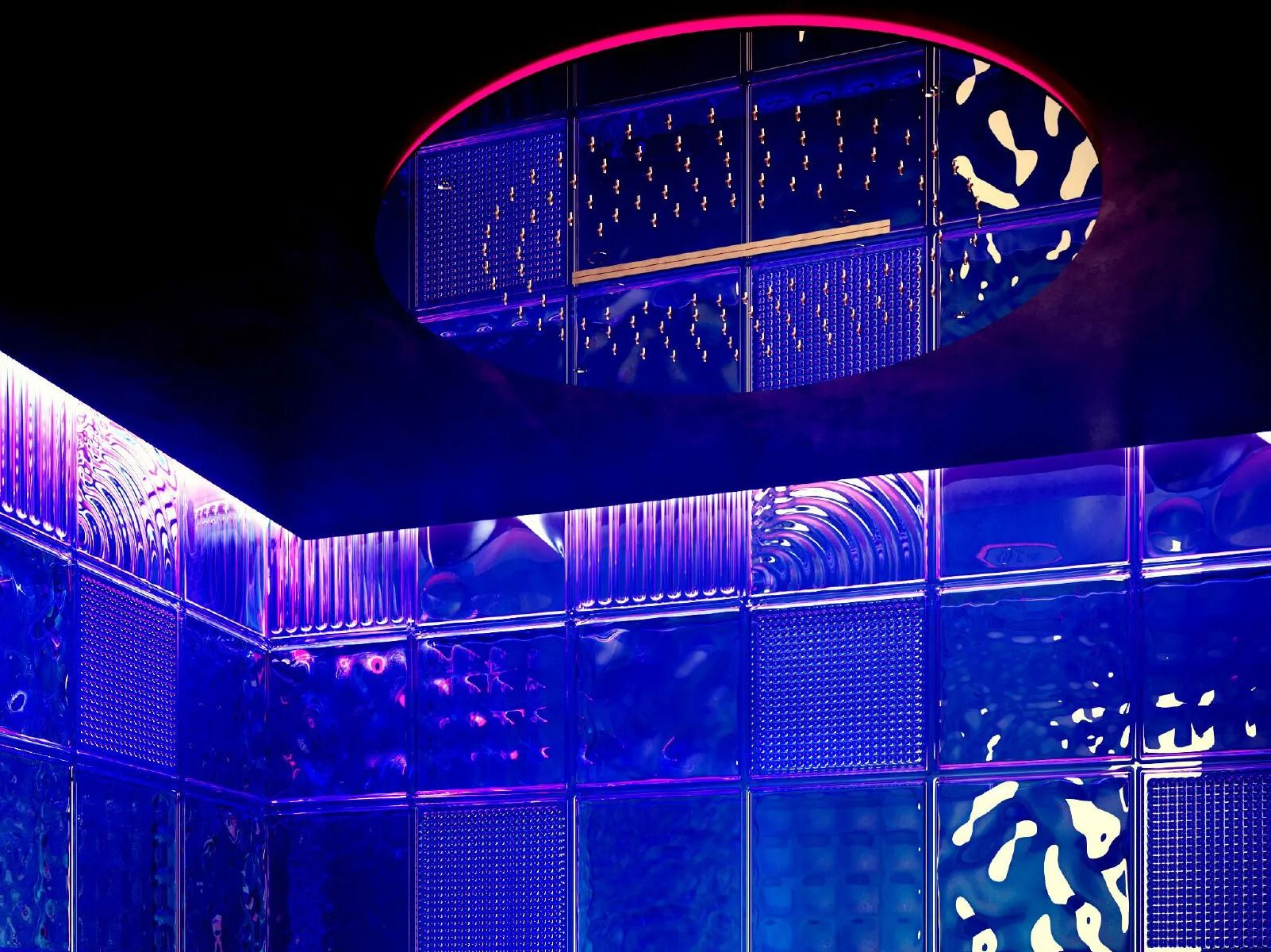 Круглая потолочная душевая головка из нержавеющей стали Aquademy Milano Cortina Spa ARCH-00151528