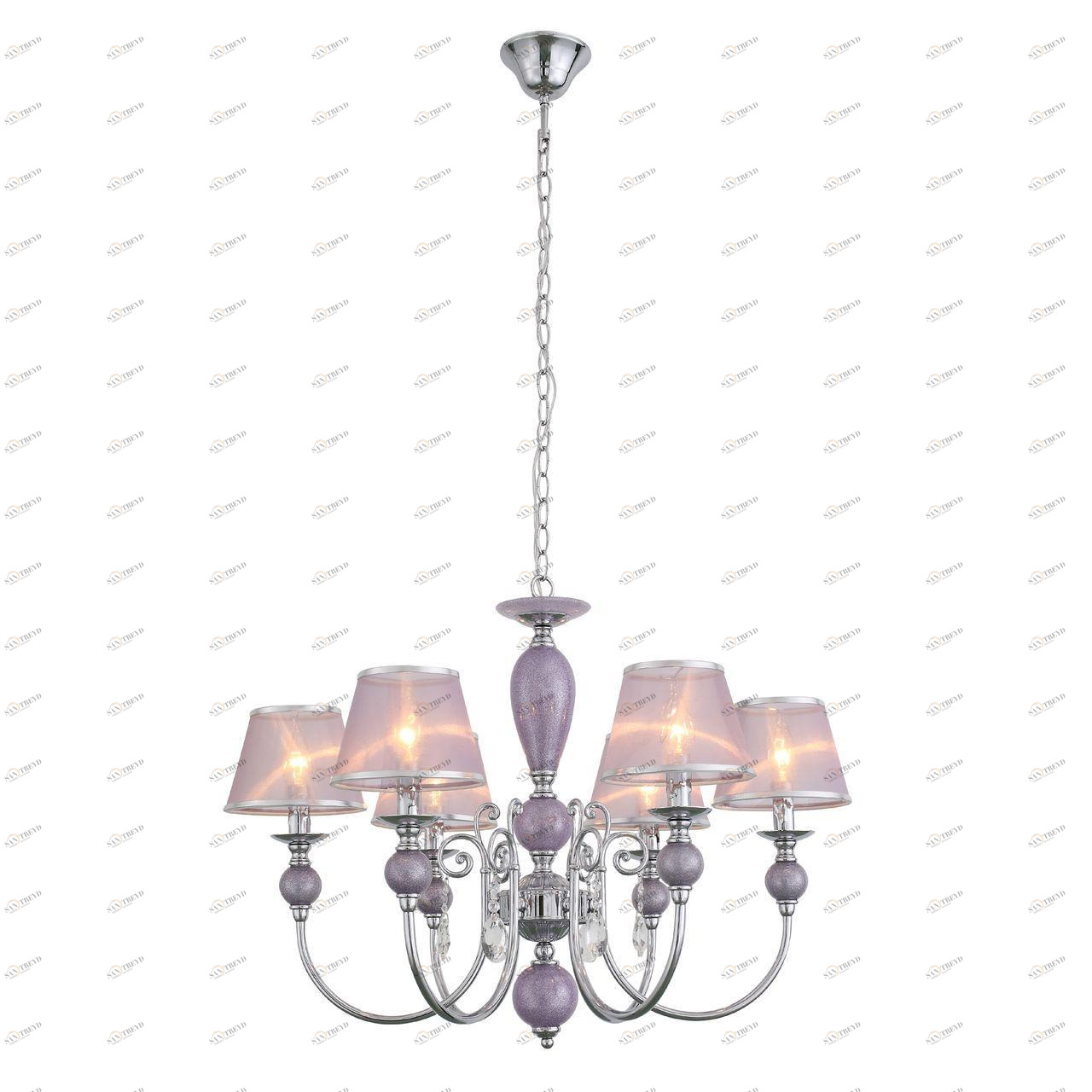 Подвесная люстра ST Luce Lilium SL175.103.06 ST LUCE ДИЗАЙНЕРСКИЕ, LILIUM 138056 Розовый 
