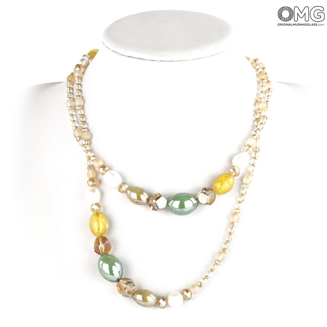 3954 ORIGINALMURANOGLASS Колье Морской песок - Коллекция Antica Murrina - муранское стекло OMG 60 см  - Вид №1
