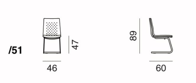 Кожаный консольный стул de Sede DS-1051 ARCH-00137260 - Вид №2