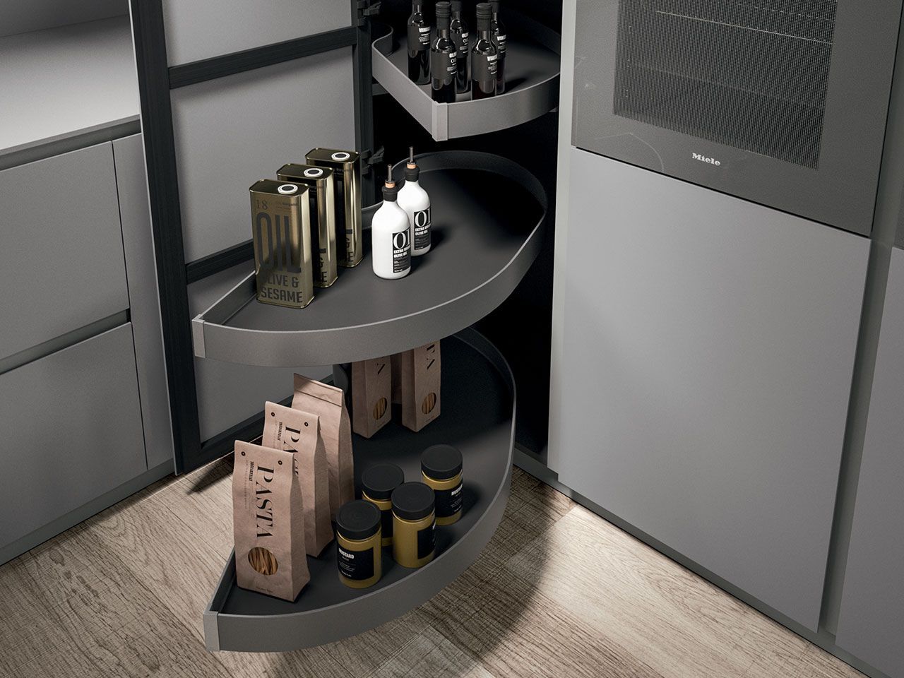 Встроенная кухня с полуостровом Arrital Ak_04 ARCH-00097372 - Вид №7