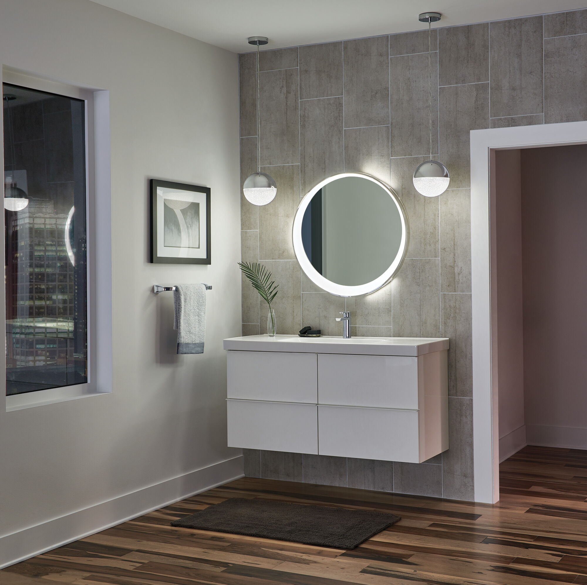 Смеситель для ванной Project-Pack с одной ручкой Delta Faucet MODERN 581LF-PP - Вид №2