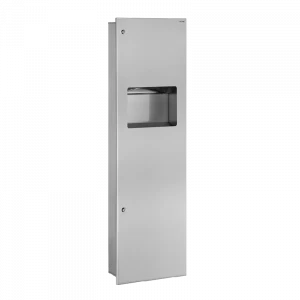 510715S Интегрированная панель: мусорная корзина и диспенсер полотенец, 30 л DELABIE