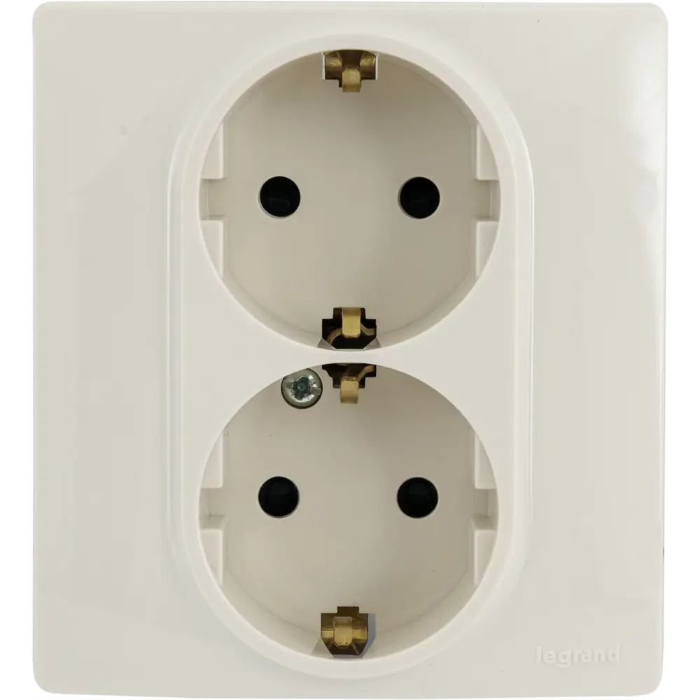 Розетка двойная Legrand Etika с заземлением, слоновая кость 82496483 STLM-0028696