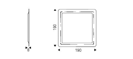 Квадратное настенное зеркало Cattelan italia GLENN MAGNUM ARCH-00137426 - Вид №2