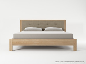 598_1264 Кровать King size без ящика с тканевым покрытием Karpenter Circa17