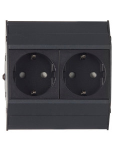 Блок электрических розеток Aspect 12052 Anthracite NAVAKO