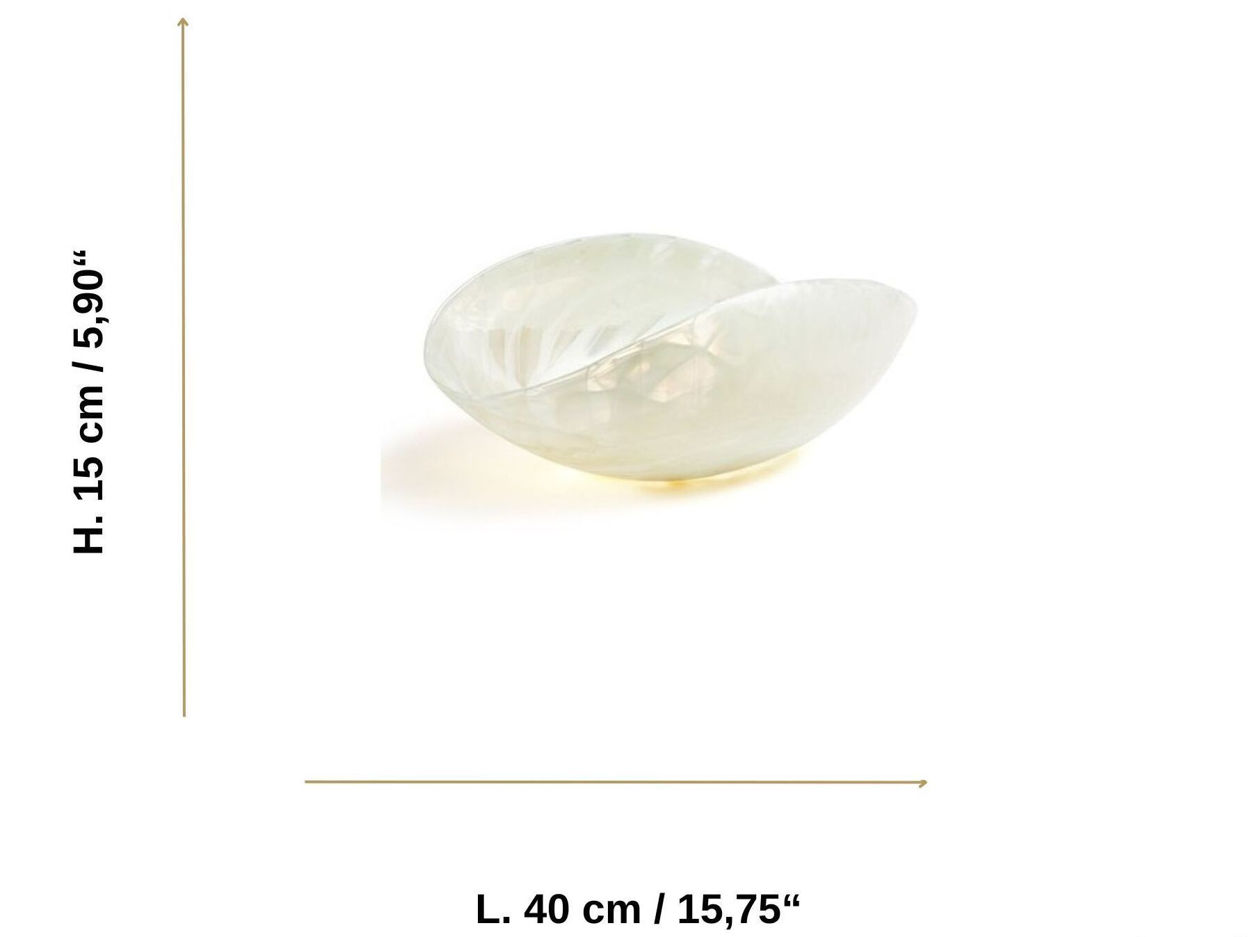 Центральный Кристалл из муранского стекла YourMurano Shell ARCH-00096045 - Вид №8