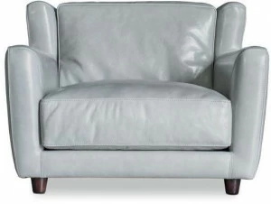 BAXTER Кожаное кресло с подлокотниками Bergère longe