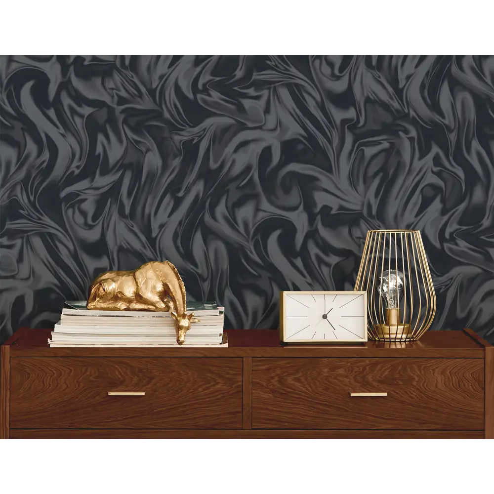 Victoria Stenova Altai - флизелиновые обои графитового оттенка для стильного интерьера 89363944 Arte STLM-0825920 - Вид №3