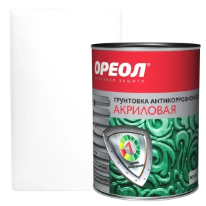 Грунтовка антикоррозийная Ореол Титан цвет белый 0.9 кг