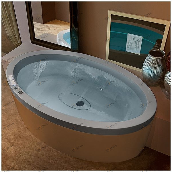 Ванна GRUPPO TREESSE Eos 190 VTL-V8491-SE серая овальная VTLV8491SE