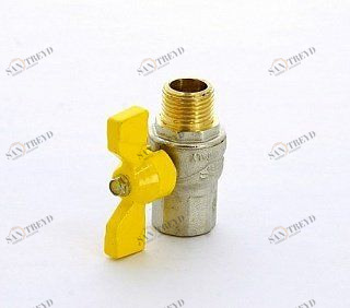 Кран шаровый FIV для газа 1/2" НВ FUTURGAS бабочка 80014013