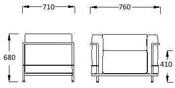 AP Factor Кожаное кресло с подлокотниками Colorado sun-id-1500954 - Вид №3