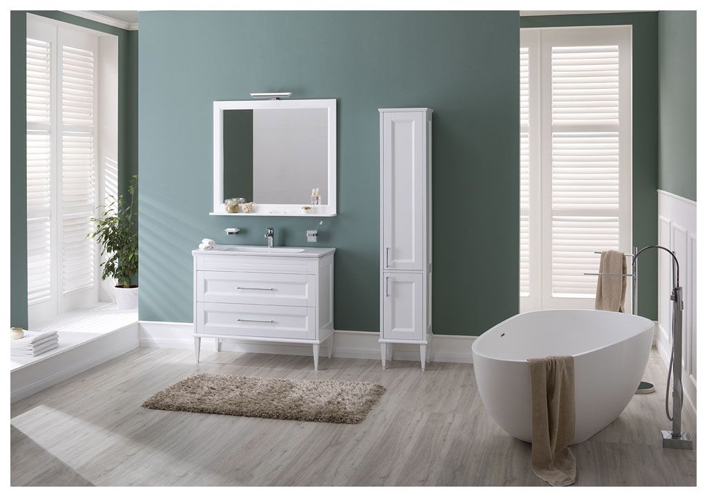 Зеркало Aquanet Бостон М 100 белый 00209674 - Вид №2