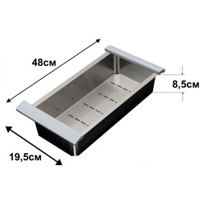 Zorg SH 14-1 Коландер Мойка кухонная прямоугольная Zorg  - Вид №1